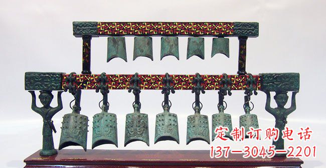 益阳青铜编钟古代乐器雕塑