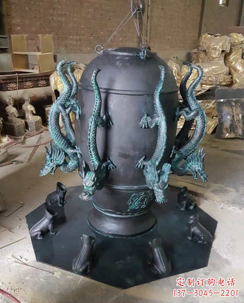 益阳中领青铜地动仪雕塑