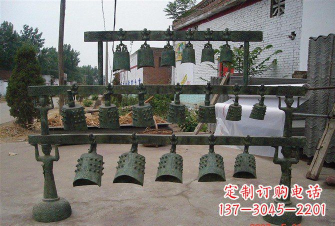 益阳手工青铜编钟,给室内装饰增添仿古气息