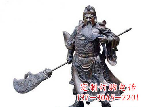 益阳关羽青铜雕塑,传承历史的精神