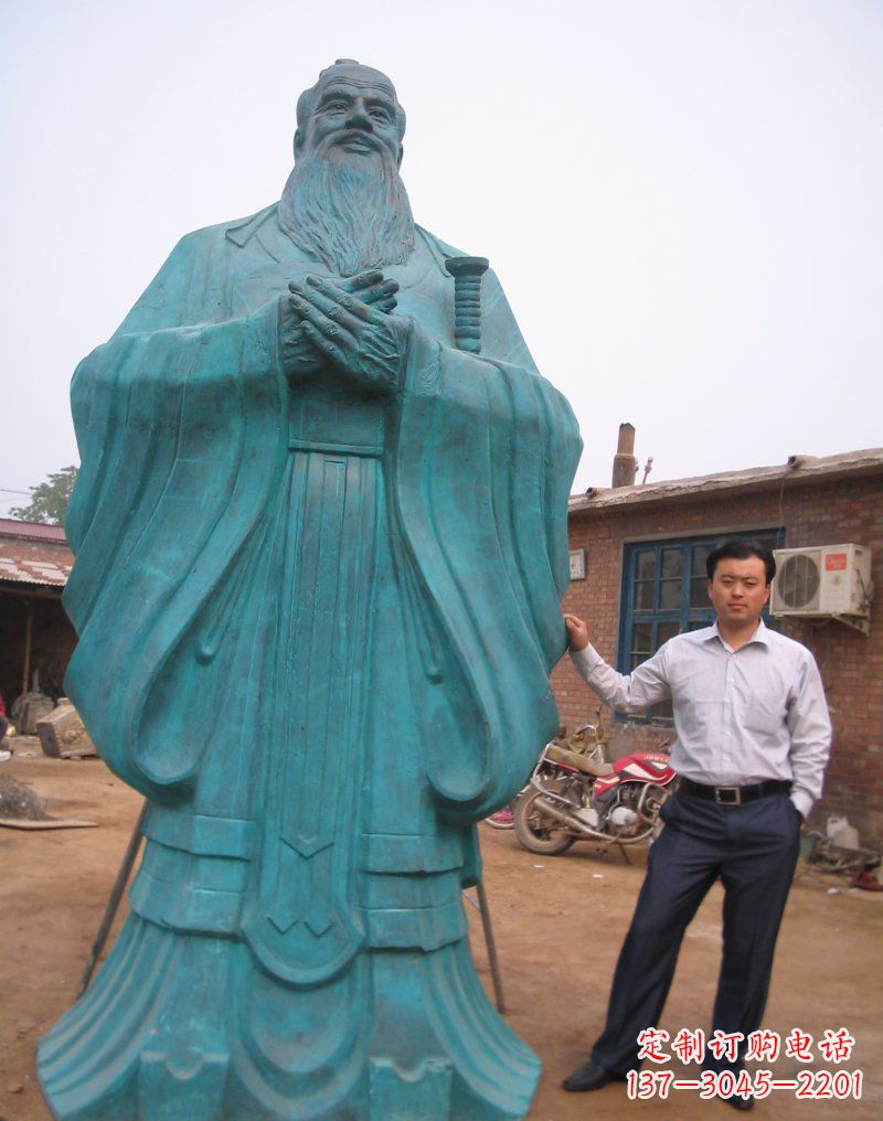 益阳来自中国历史的经典孔子雕塑
