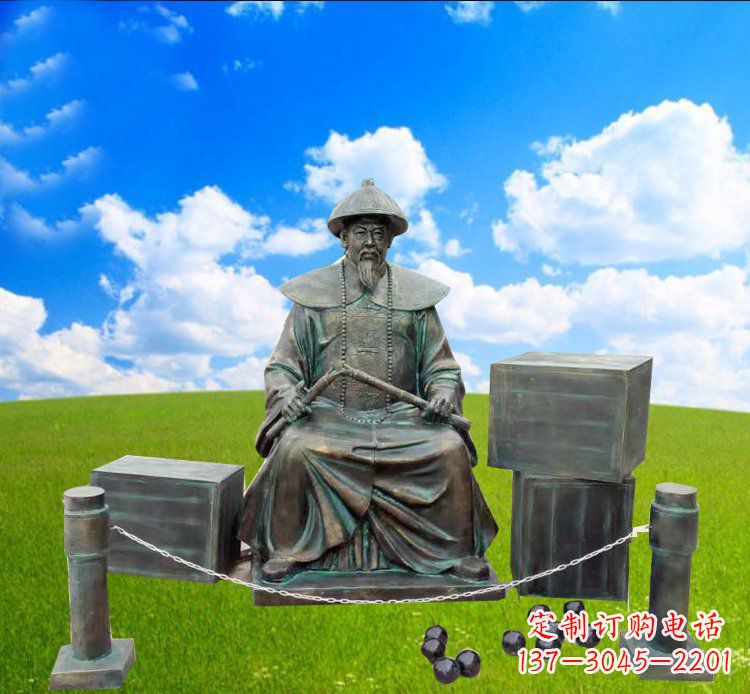 益阳青铜雕刻的传奇——林则徐铜雕