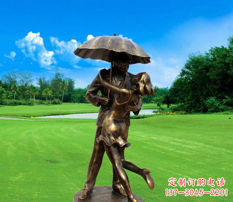 益阳中领雕塑-专业制作情侣公园景观雕塑
