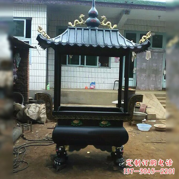 益阳全铜香炉