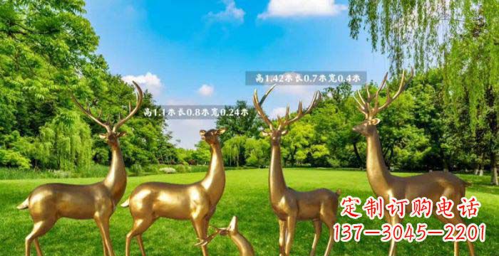 益阳美轮美奂的鹿雕塑,是铜雕工艺在古典雕塑艺…