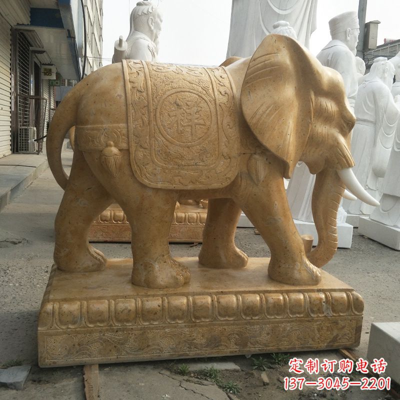 益阳中领雕塑定制精美大象雕塑