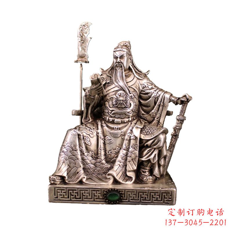 益阳体现英雄风范的关公雕塑