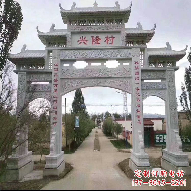 益阳牌坊雕塑--武当山艺术之美