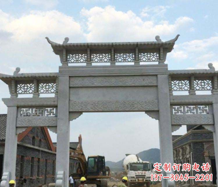 益阳牌坊大理石石雕:显露美丽的古典风情