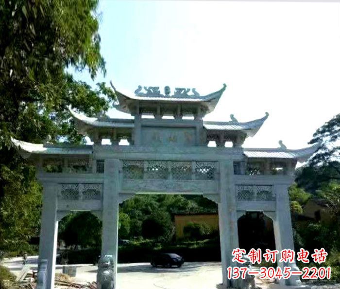 益阳艺术般的精美大理石牌坊雕塑,为您的家增添高雅气质