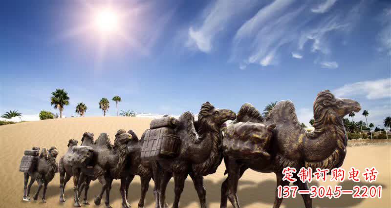 益阳中领雕塑沙漠骆驼铜雕制作工艺与定制标准