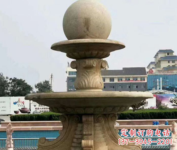 益阳引领时尚的砂岩大型喷泉雕塑