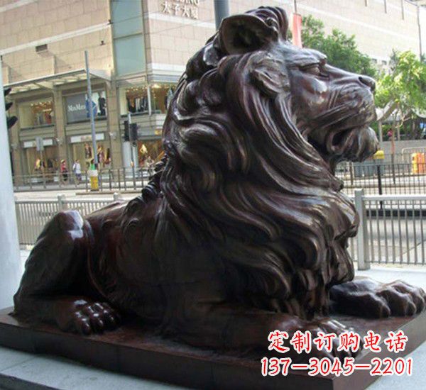 益阳汇丰铜狮子雕塑,引领潮流,传承中国古典文化