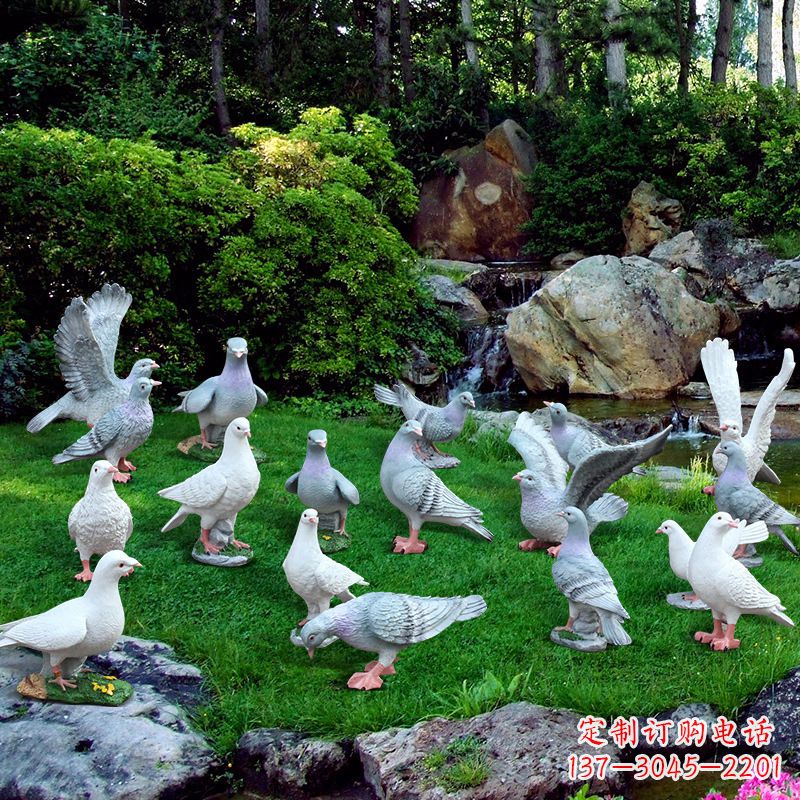 益阳让和平飞翔,少女书籍和平鸽雕塑