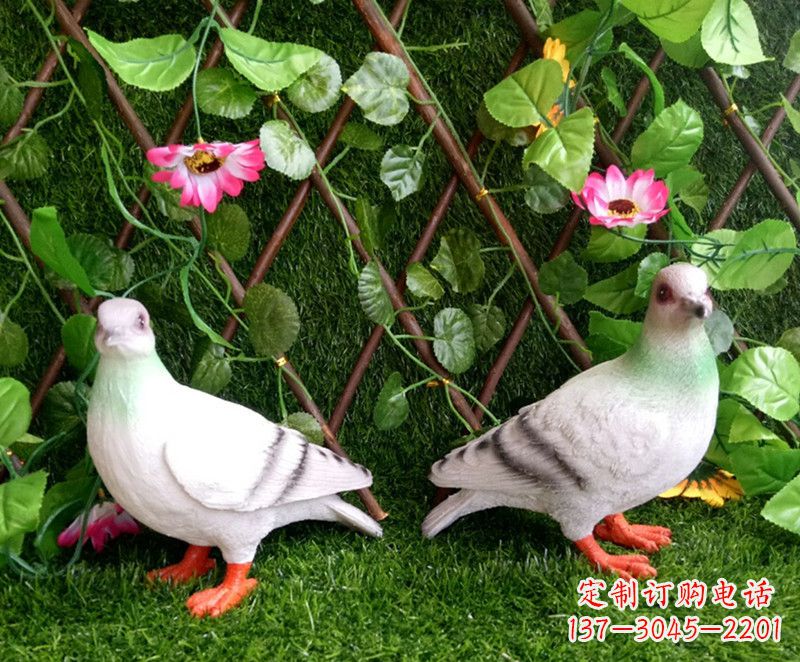 益阳传递和平的鸽子雕塑
