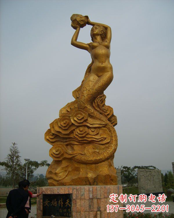 益阳激发神话力量,女娲铜雕美化你的家居空间
