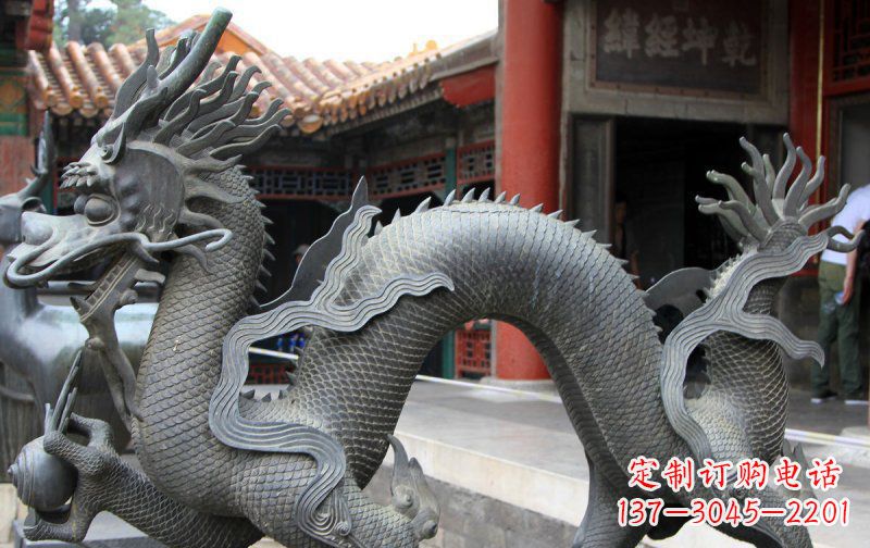 益阳中领雕塑:精美神龙铜雕