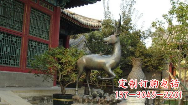 益阳神鹿寺庙铜雕动物定制