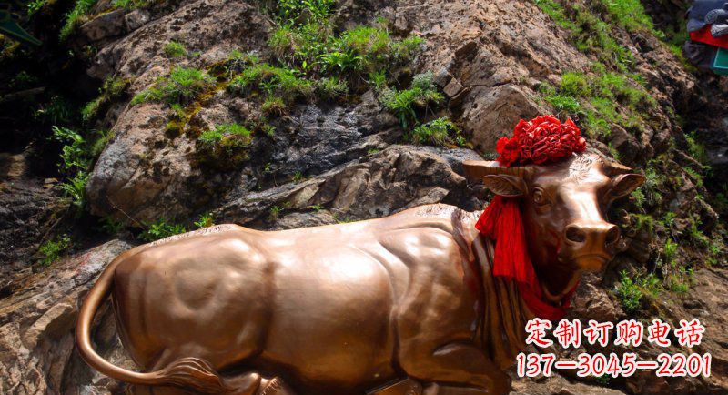 益阳神牛卧波·高雅铜牛铜雕