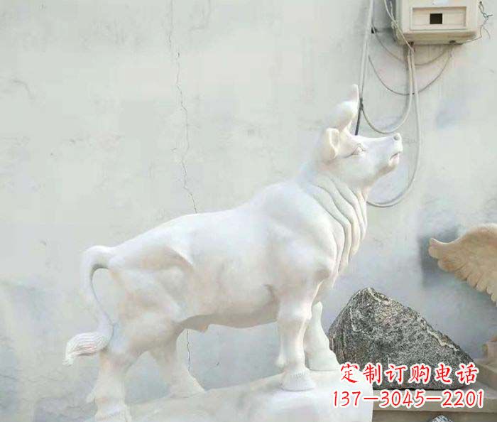 益阳精美汉白玉石动物雕塑