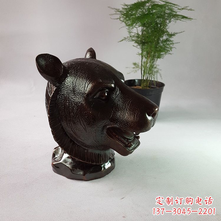 益阳生肖虎铸铜兽首