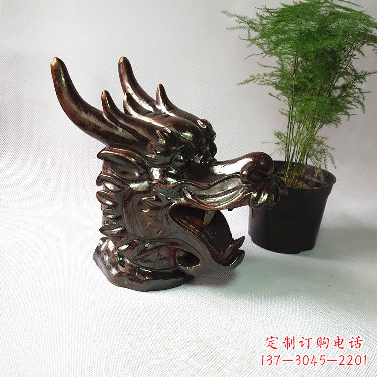 益阳生肖龙铸铜兽首