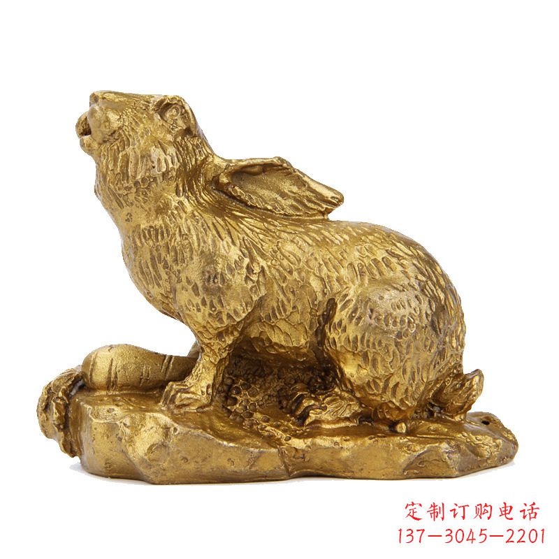 益阳精美铸铜鎏金动物雕塑