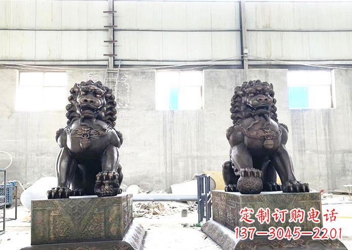 益阳中领雕塑专业生产高端铜狮子雕塑。狮子雕塑…