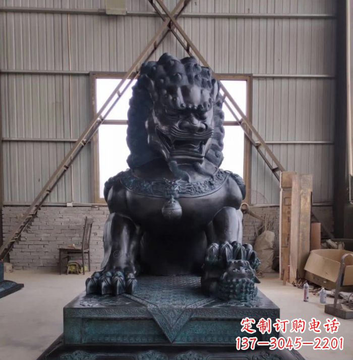 益阳中领雕塑狮子铜雕塑,壮丽展现王者之气!
