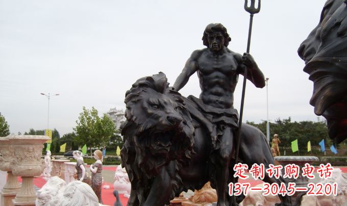 益阳狮子座铜雕:狮子雕塑把你的星座进行升华