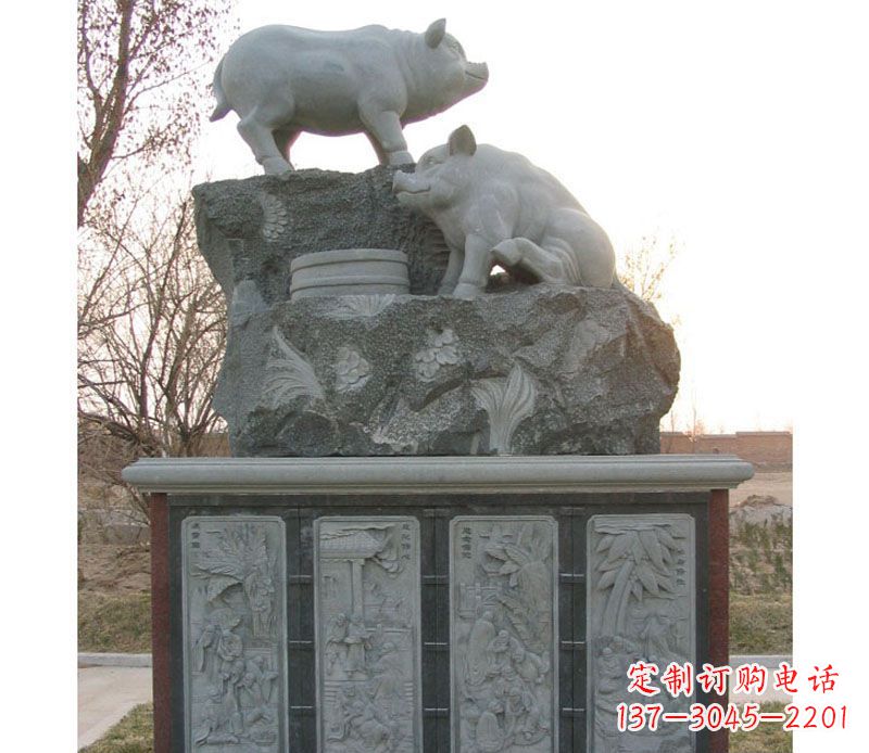 益阳十二生肖猪石雕——质地原生态传承千年文化