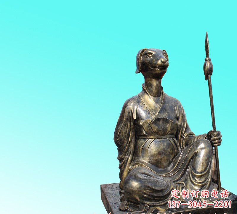 益阳精美十二生肖坐式铜雕