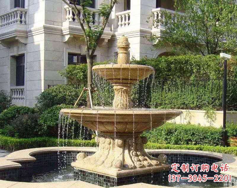 益阳美轮美奂的喷泉雕塑