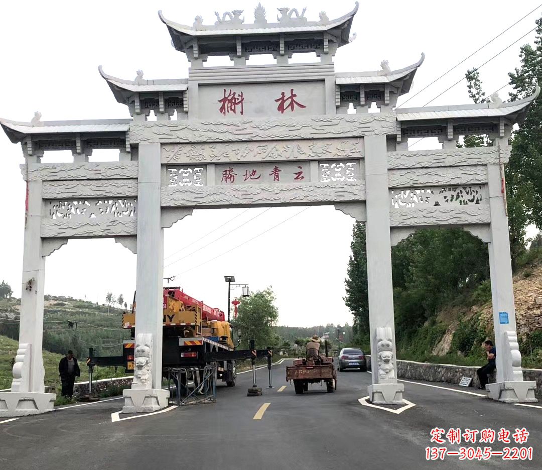 益阳中领雕塑牌楼雕塑,精美绝伦