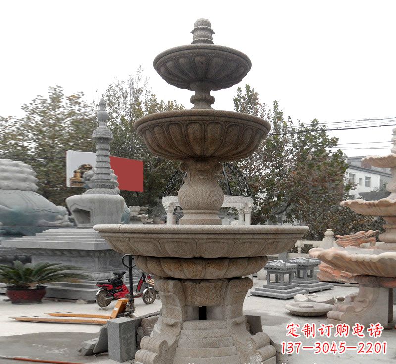 益阳钵式喷泉雕塑,精美装饰您的家园