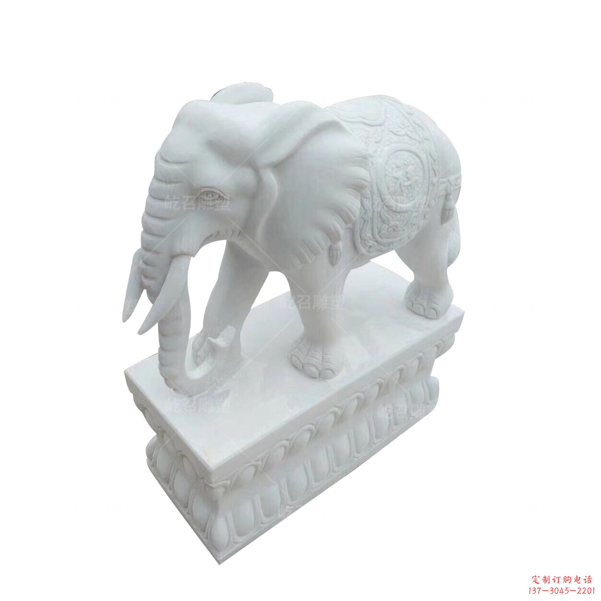 益阳汉白玉观音雕塑,尊贵无比