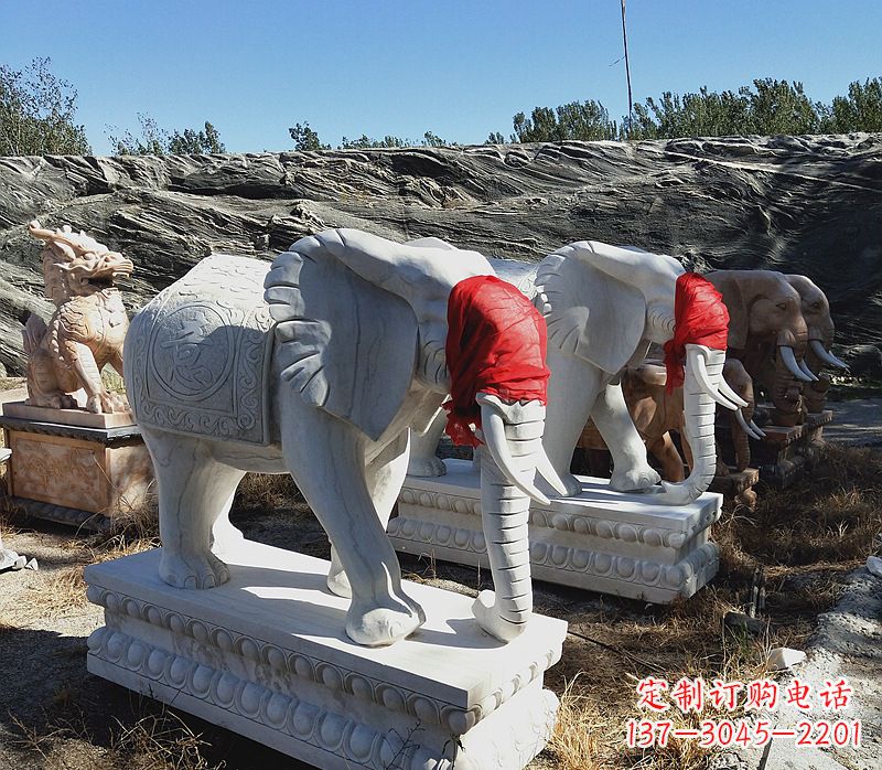 益阳石雕大象别墅,集象美于一体