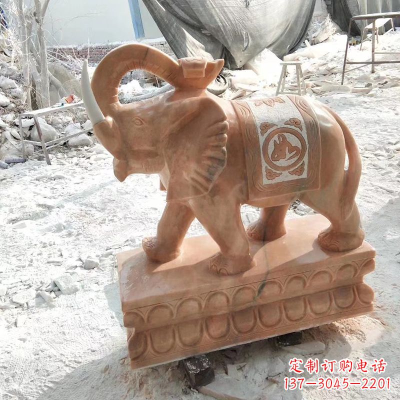 益阳千百年大象雕塑,唤来招财、吉祥、安康
