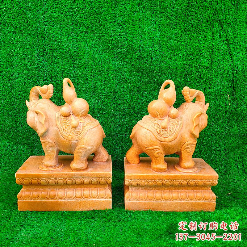 益阳精美大象雕塑,点缀美好家园
