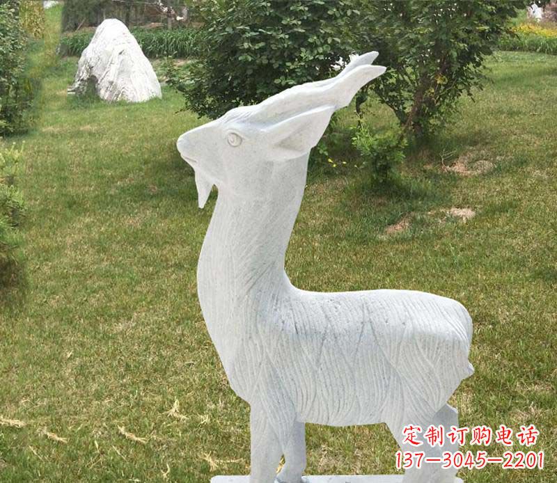 益阳中领雕塑角度石雕动物羊雕塑