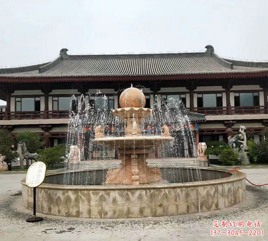 益阳中领雕塑手工定制风水球雕塑