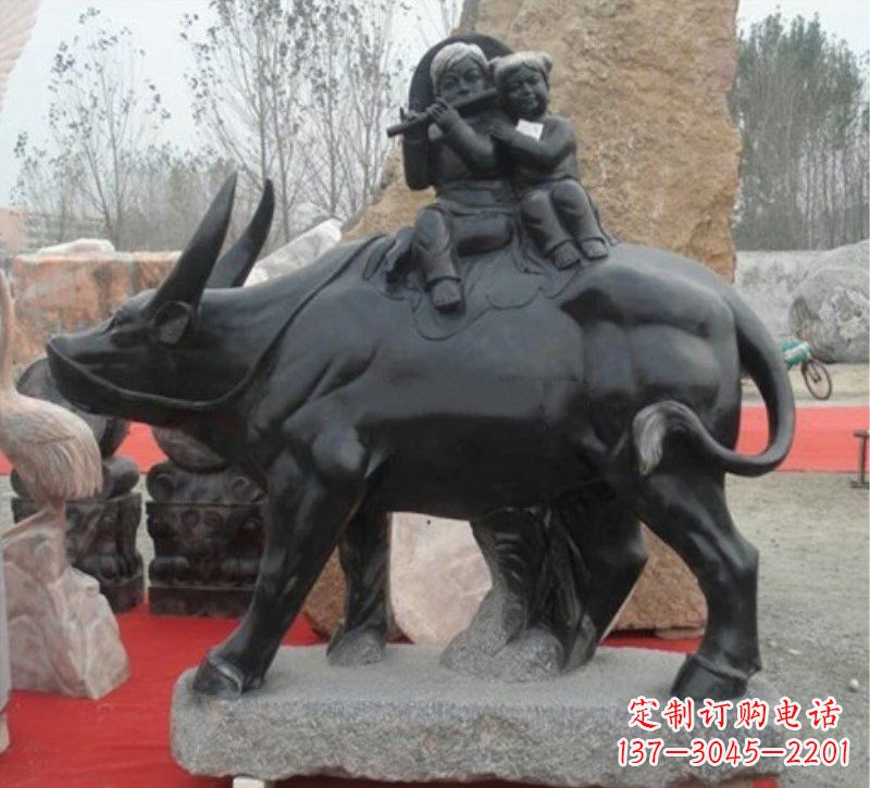 益阳传承经典,表达淳朴——牧童雕塑