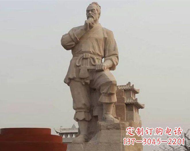 益阳重拾古代风采,中领雕塑打造高贵的鲁班雕塑
