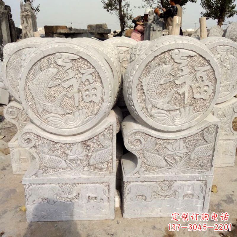 益阳精美绝伦的金蟾蜍门墩雕塑
