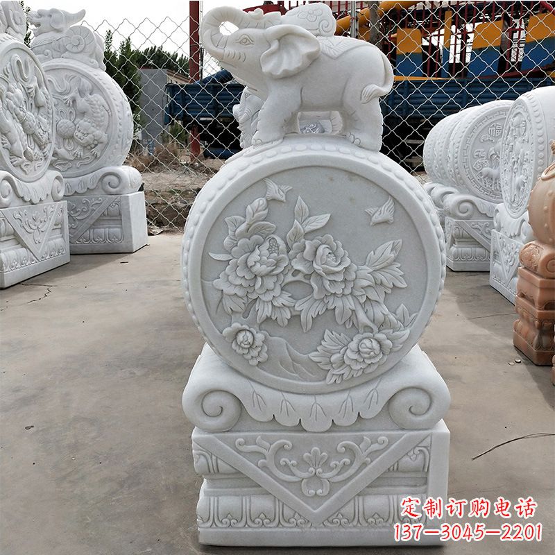 益阳精美门墩雕塑,增添独特气质