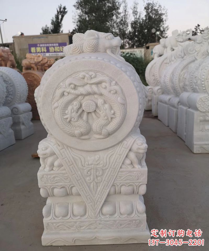 益阳尊贵堂皇的石雕门墩雕塑