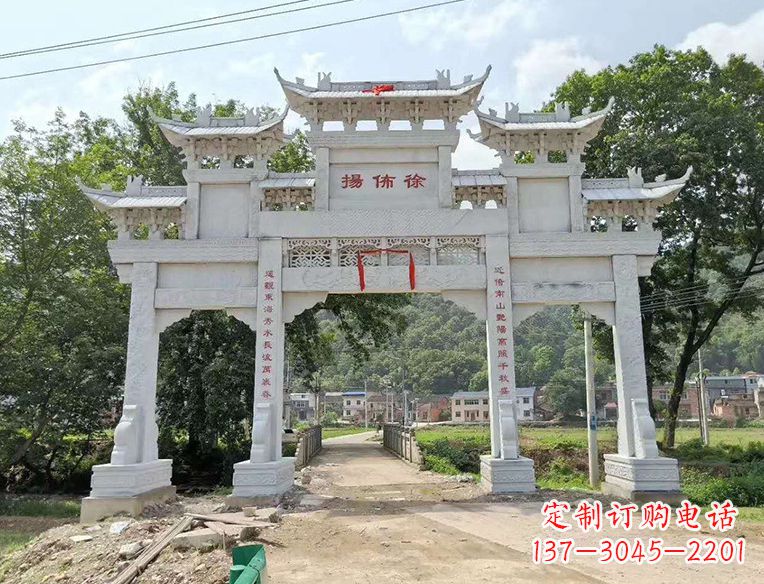 益阳古典大气的门楼石雕雕塑