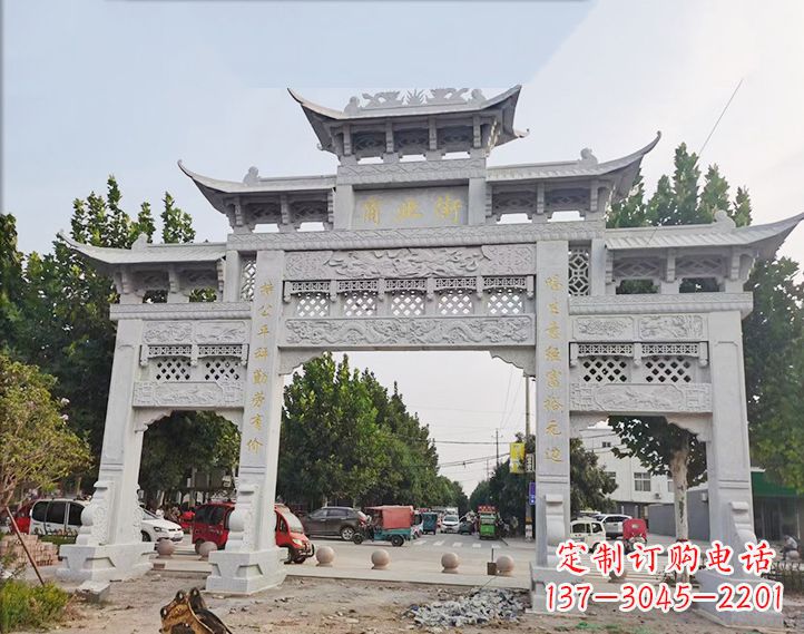 益阳石雕牌坊-人物雕塑定制