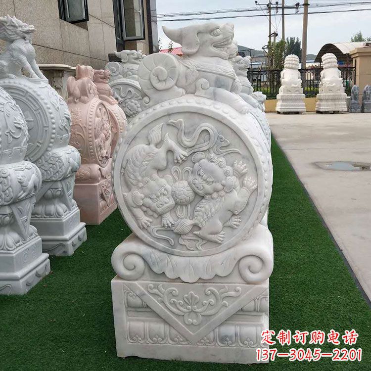 益阳石雕牌坊抱鼓石,有艺术气息的雕塑定制