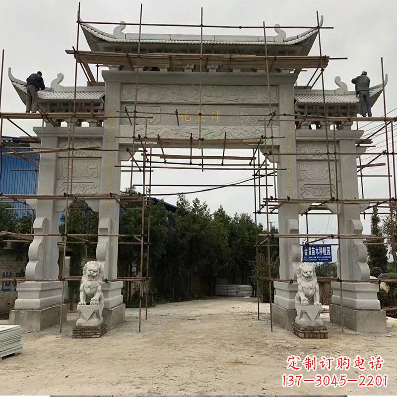 益阳领雕为您定制优雅牌坊雕塑